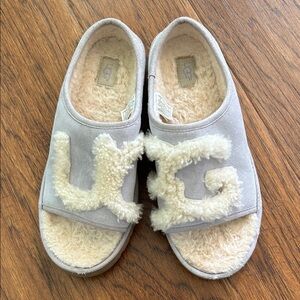 UGG women’s Suede Slides - Size 8